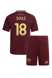 AS Roma Matias Soule #18 Babytruitje Thuis tenue Kind 2024-25 Korte Mouw (+ Korte broeken)